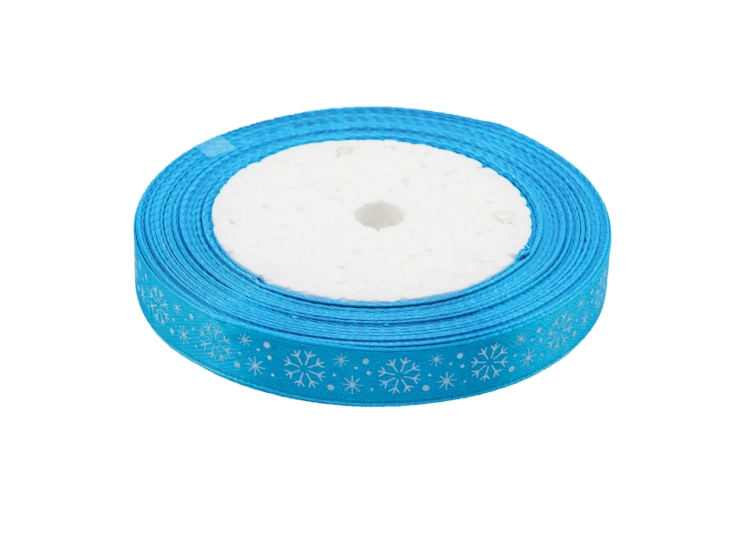 Wstążka satynowa Boże Narodzenie 12mmx22m WSX12-4 Brewis